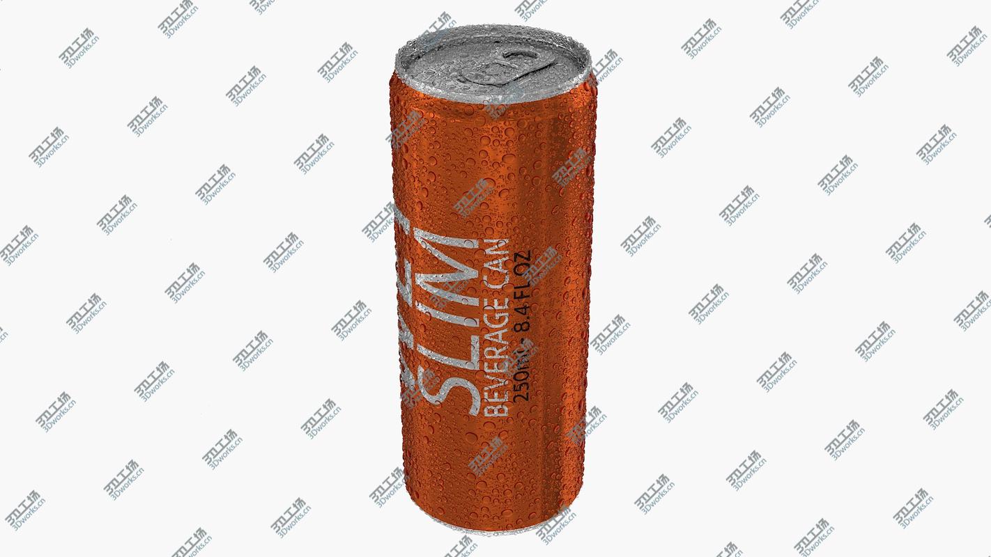 images/goods_img/20210313/250ml 8.4oz Wet Slim Beverage Can Collection 3D/2.jpg